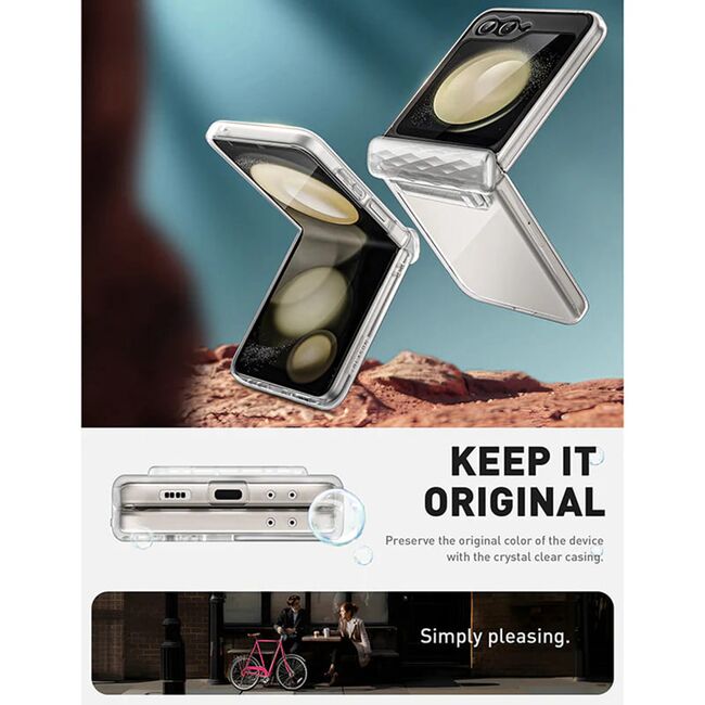 Husa Samsung Galaxy Z Flip 6 I-Blason Cosmo, transparenta