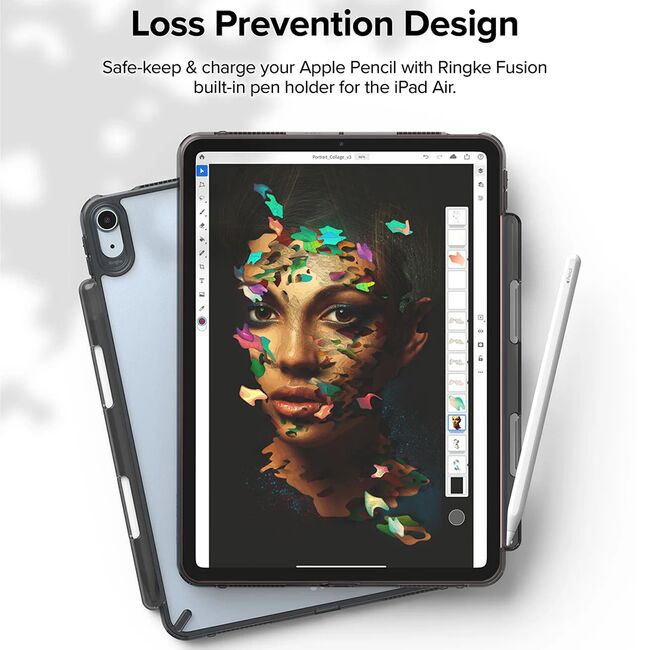 Husa iPad Air 11 2024 / 2025​ M2, M3 Ringke Fusion, negru