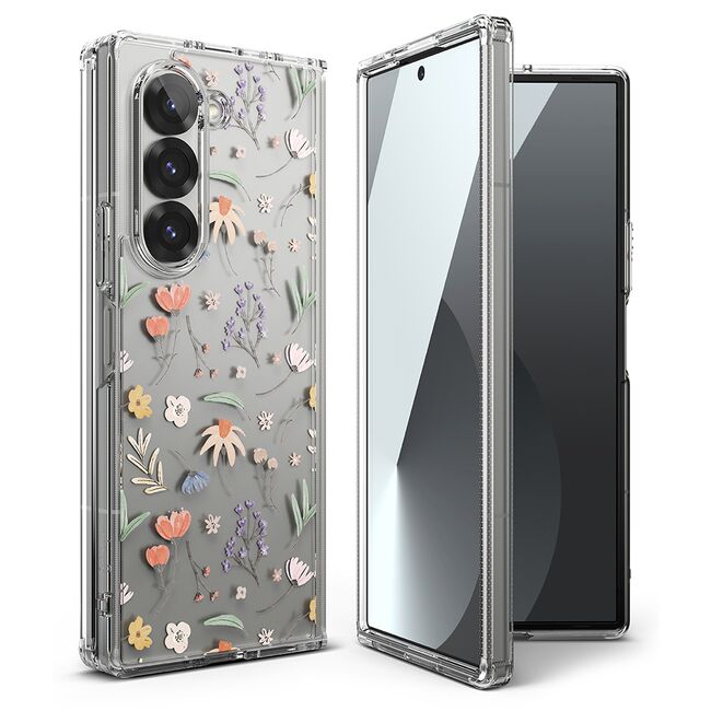 Husa Samsung Galaxy Z Fold 6 Ringke Fusion Design, Dry Flowers