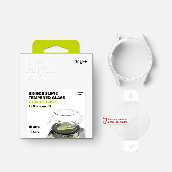 Husa + folie Samsung Galaxy Watch7 40mm Ringke Slim, mata