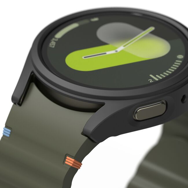 Husa + folie Samsung Galaxy Watch7 44mm Ringke Slim, negru mat