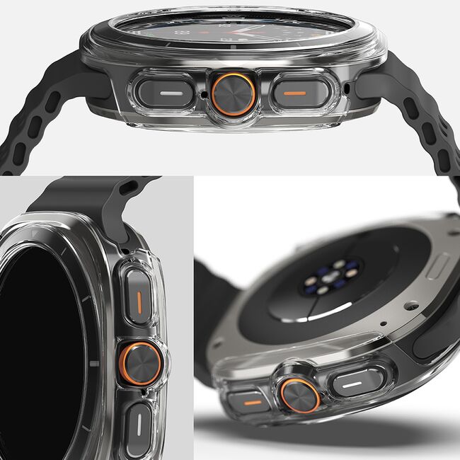 Husa + folie Samsung Galaxy Watch Ultra 47mm Ringke Slim, transparenta