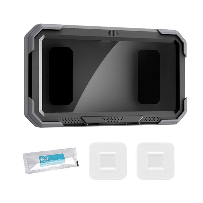 Suport Telefon Ajustabil 360° Impermeabil cu Montare Autoadezivă - Compatibil Universal pentru Baie, Dormitor, Bucătărie, negru