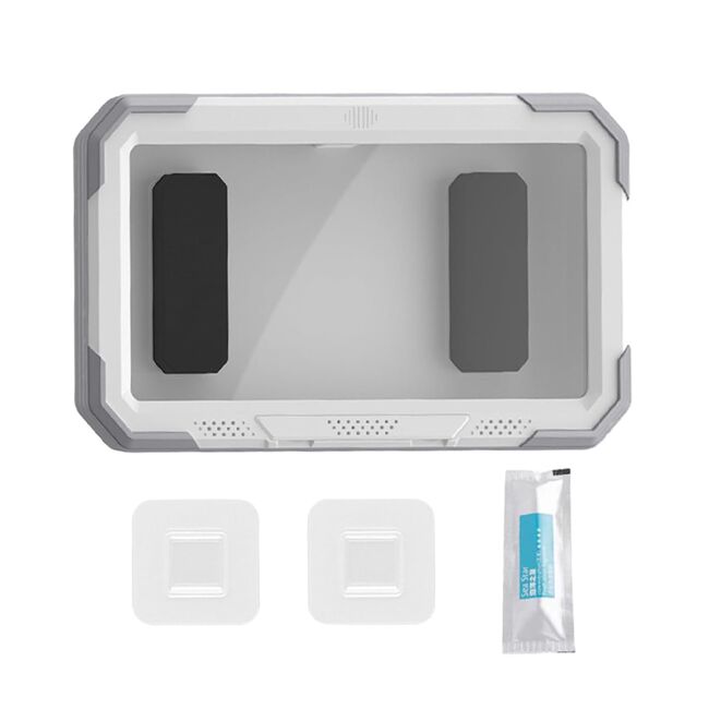 Suport Telefon Ajustabil 360° Impermeabil cu Montare Autoadezivă - Compatibil Universal pentru Baie, Dormitor, Bucătărie, alb