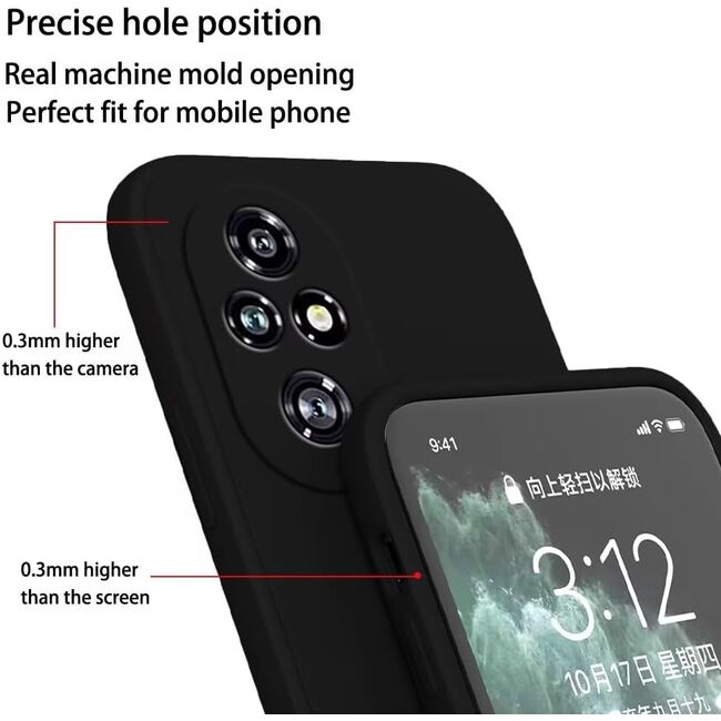 Husa pentru  Honor 200 Liquid Silicone, subțire, captusita cu microfibra, anti amprentă, protectie cameră foto, verde deschis