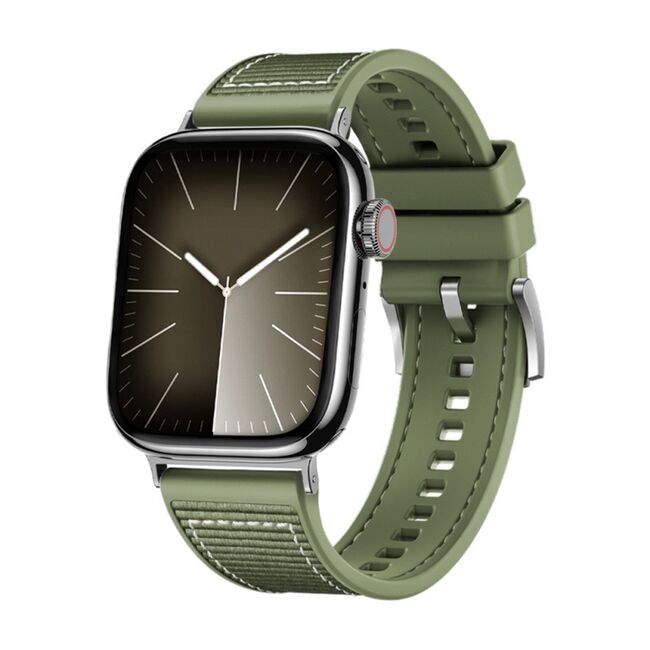 Curea pentru Apple Watch 4, 5, 6, 7, 8, 9, SE, SE2, Ultra, Ultra 2 (38/40/41mm) - verde