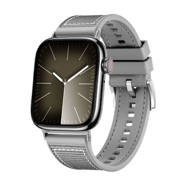 Curea pentru Apple Watch 4, 5, 6, 7, 8, 9, SE, SE2, Ultra, Ultra 2 (42/44/45/49mm) - gri