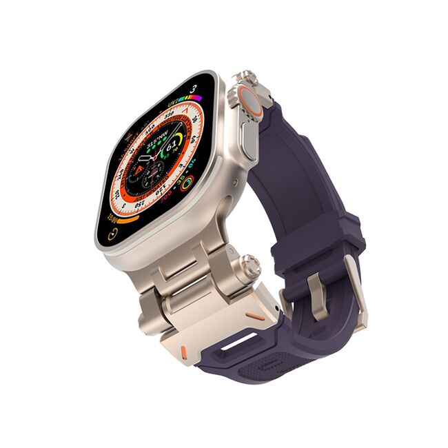 Curea pentru Apple Watch 4, 5, 6, 7, 8, 9, SE, SE2, Ultra, Ultra 2 (42/44/45/49mm) - mov