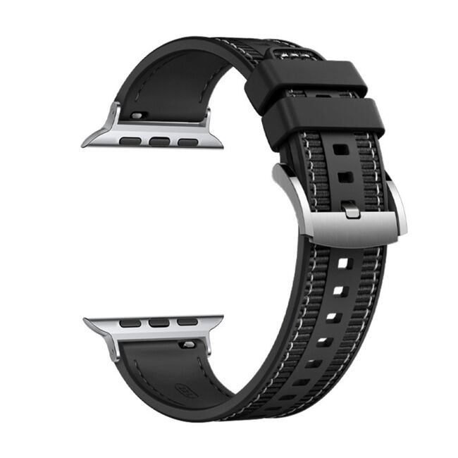 Curea pentru Apple Watch 4, 5, 6, 7, 8, 9, SE, SE2, Ultra, Ultra 2 (42/44/45/49mm) - negru