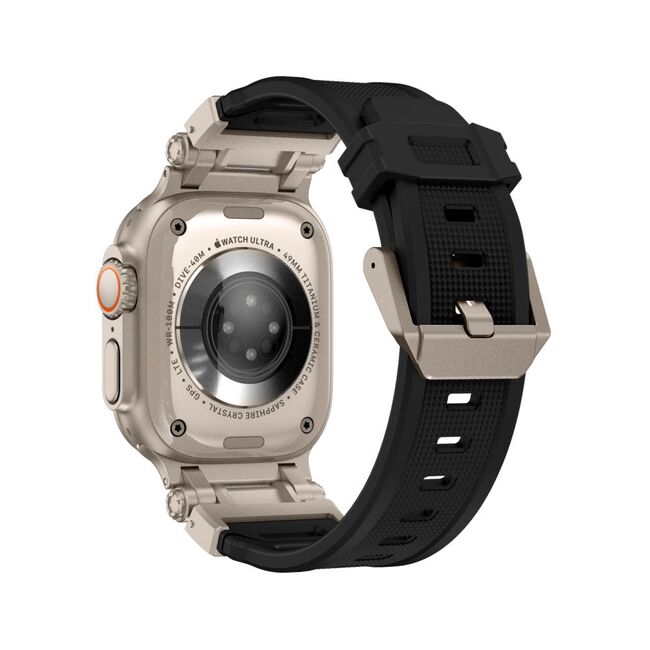 Curea pentru Apple Watch 4, 5, 6, 7, 8, 9, SE, SE2, Ultra, Ultra 2 (42/44/45/49mm) - negru