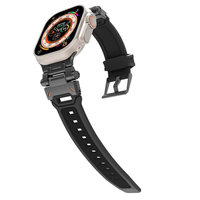 Curea pentru Apple Watch 4, 5, 6, 7, 8, 9, SE, SE2, Ultra, Ultra 2 (42/44/45/49mm) - negru
