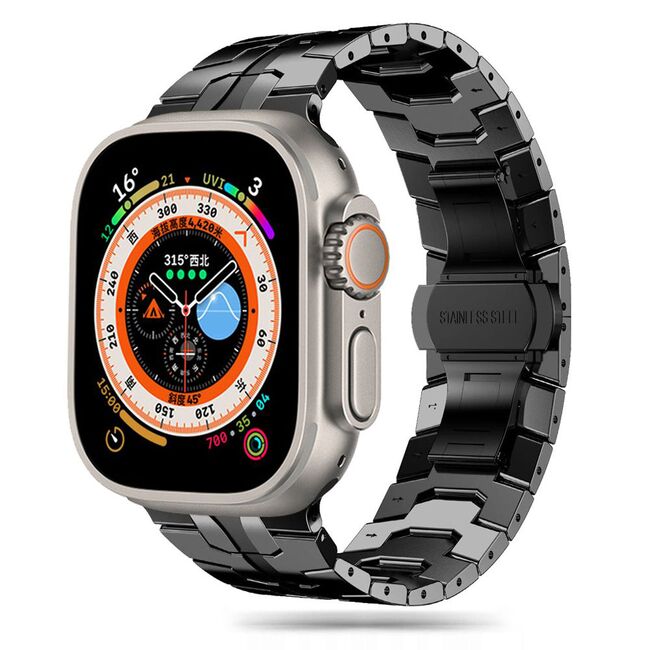 Curea pentru Apple Watch 4, 5, 6, 7, 8, 9, SE, SE2, Ultra, Ultra 2 (42/44/45/49mm) - negru