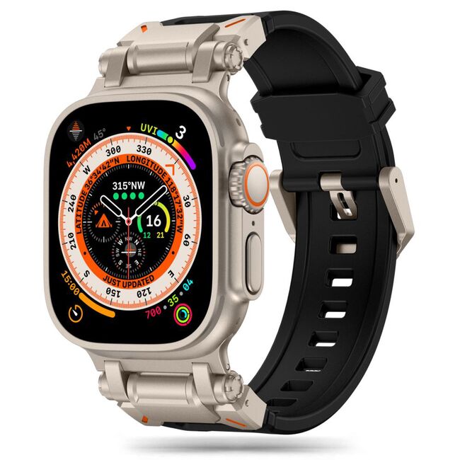 Curea pentru Apple Watch 4, 5, 6, 7, 8, 9, SE, SE2, Ultra, Ultra 2 (42/44/45/49mm) - negru