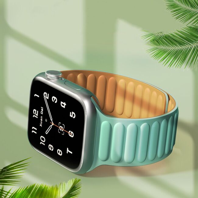 Curea pentru Apple Watch 4, 5, 6, 7, 8, 9, SE, SE2, Ultra, Ultra 2 (38/40/41mm) - portocaliu