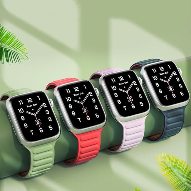 Curea pentru Apple Watch 4, 5, 6, 7, 8, 9, SE, SE2, Ultra, Ultra 2 (38/40/41mm) - portocaliu