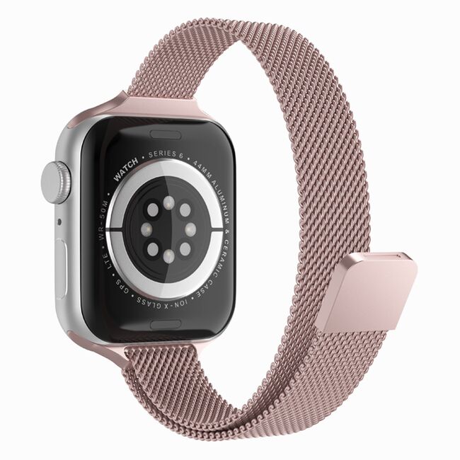 Curea pentru Apple Watch 4, 5, 6, 7, 8, 9, SE, SE2, Ultra, Ultra 2 (38/40/41mm) - roz