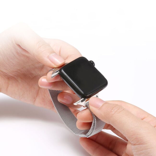 Curea pentru Apple Watch 4, 5, 6, 7, 8, 9, SE, SE2, Ultra, Ultra 2 (38/40/41mm) - roz