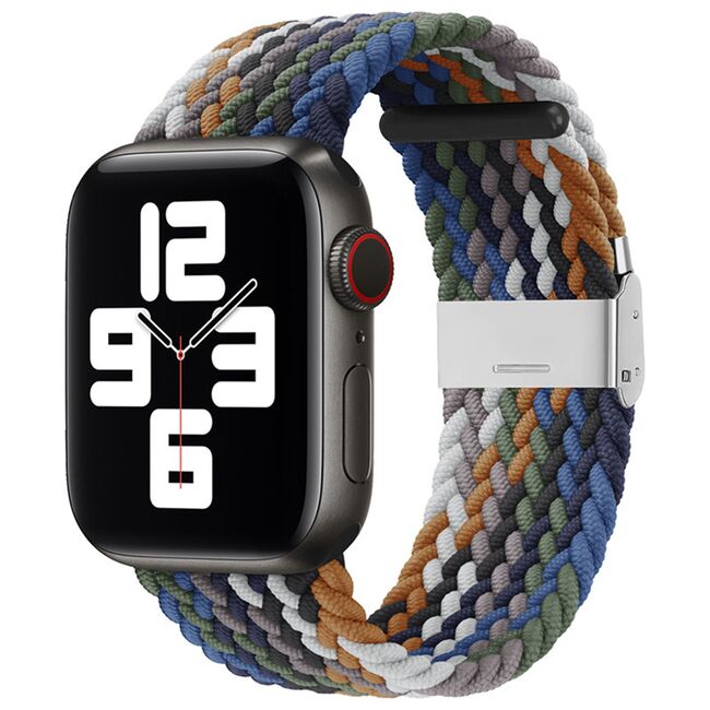 Curea pentru Apple Watch 4, 5, 6, 7, 8, 9, SE, SE2, Ultra, Ultra 2 (38/40/41mm) - gri albastru