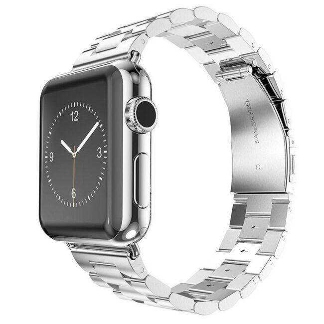 Curea pentru Apple Watch 4, 5, 6, 7, 8, 9, SE, SE2, Ultra, Ultra 2 (42/44/45/49mm) - argintiu