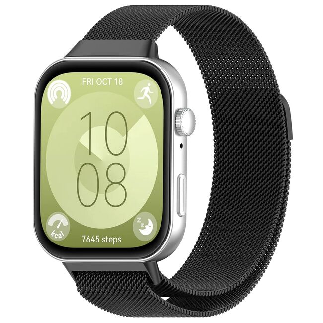 Curea pentru Huawei Fit 3 Steinless Steel - negru