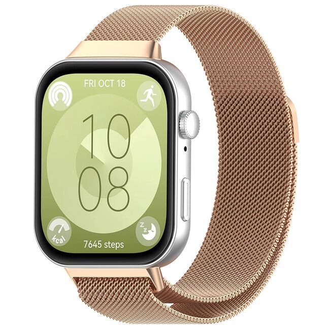 Curea pentru Huawei Fit 3 Steinless Steel - auriu