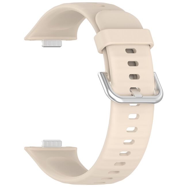 Curea pentru Huawei Fit 3 din silicon - bej