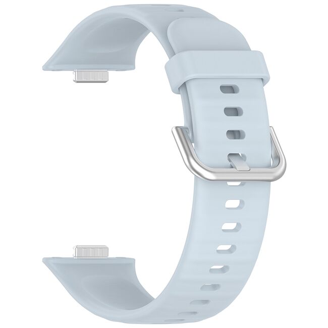 Curea pentru Huawei Fit 3 din silicon - albastru deschis