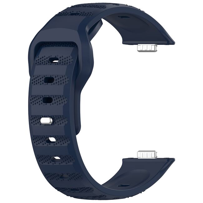 Curea pentru Huawei Fit 3 din silicon - albastru inchis