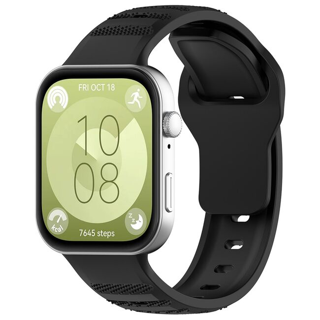 Curea pentru Huawei Fit 3 din silicon - negru