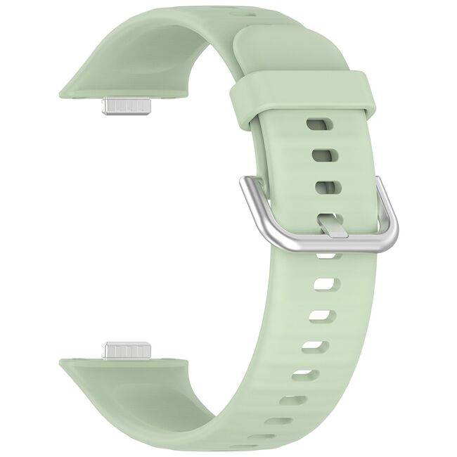 Curea pentru Huawei Fit 3 din silicon - verde deschis