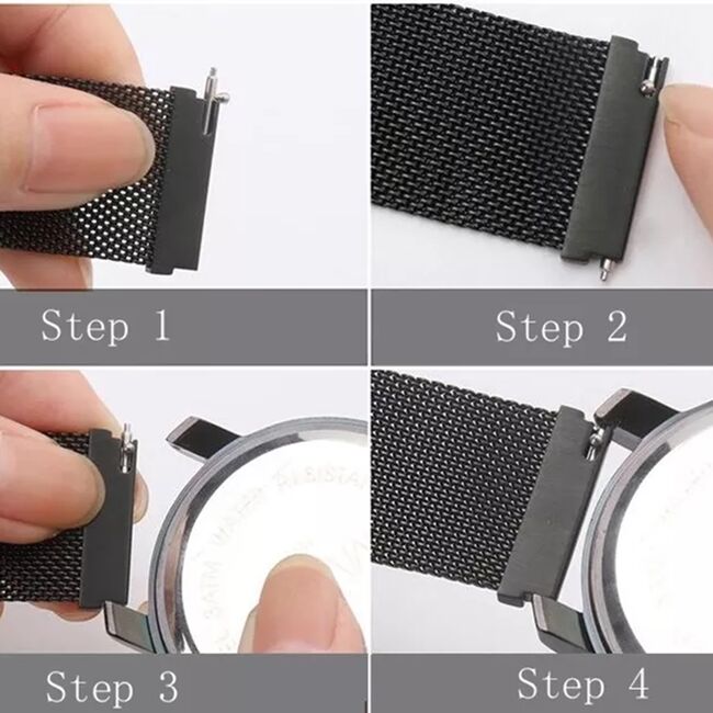 Curea pentru Huawei Watch GT 4 (41mm) Steinless Steel - albastru