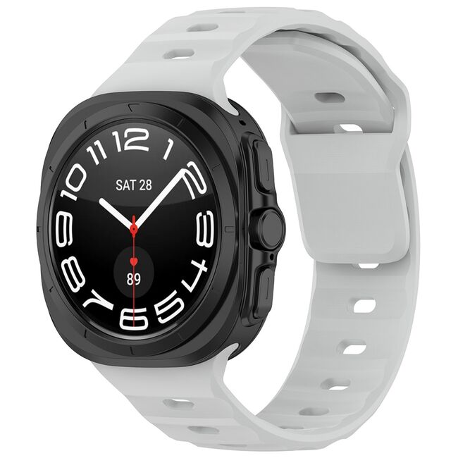 Curea pentru Samsung Galaxy Watch Ultra 47mm din silicon - gri