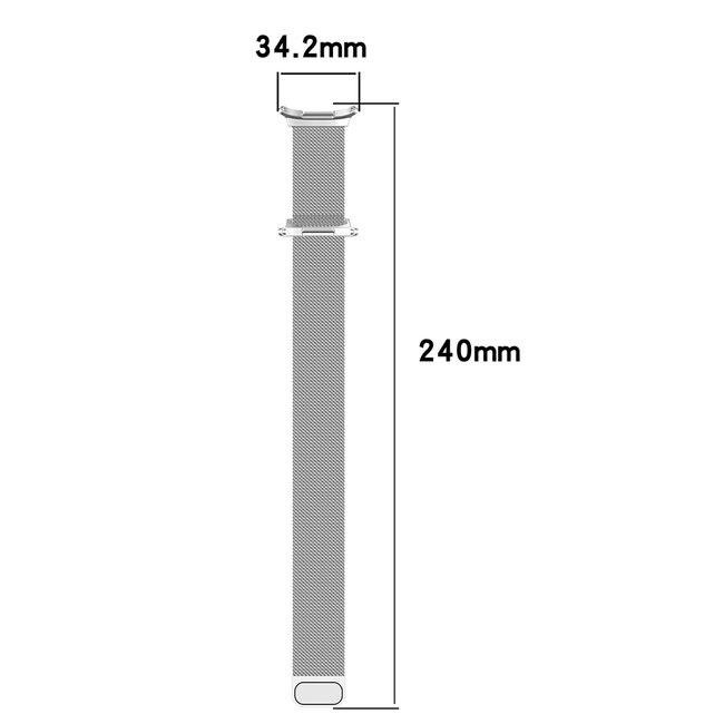 Curea pentru Samsung Galaxy Watch Ultra 47mm Stainless Steel - crem