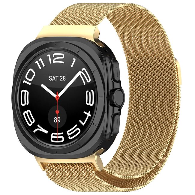 Curea pentru Samsung Galaxy Watch Ultra 47mm Stainless Steel - auriu