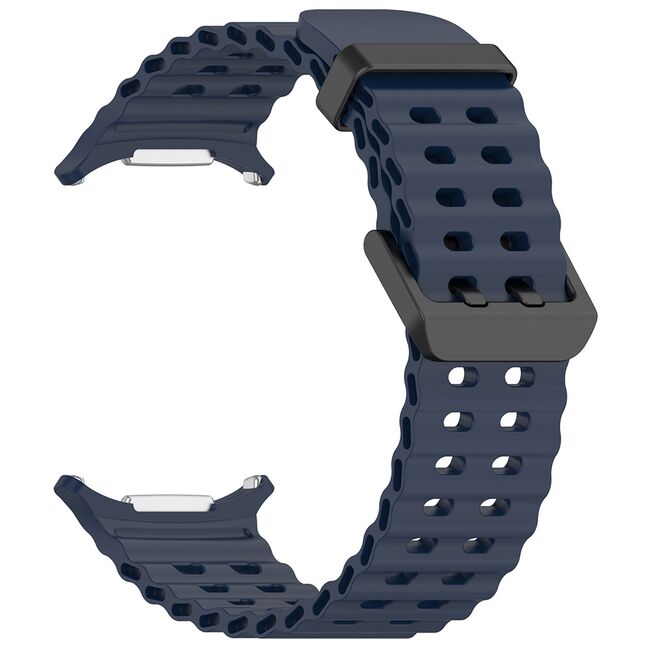 Curea pentru Samsung Galaxy Watch Ultra 47mm din silicon - albastru inchis