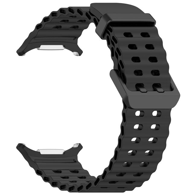 Curea pentru Samsung Galaxy Watch Ultra 47mm din silicon - negru