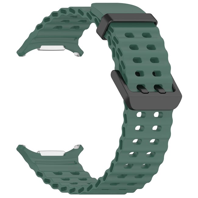 Curea pentru Samsung Galaxy Watch Ultra 47mm din silicon - verde