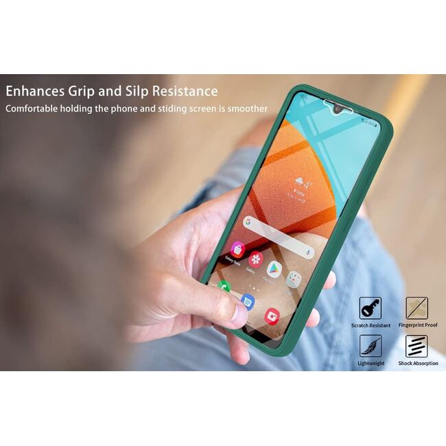 Pachet 360: Husa cu folie integrata pentru  Samsung Galaxy A53 5G Cover360 fata / spate - mov