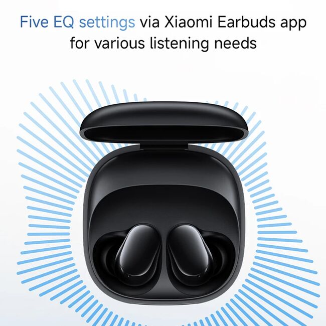 Casti wireless Xiaomi - wireless earbuds redmi buds 6 play - bluetooth, active noise cancellation, ergonomic design - negru