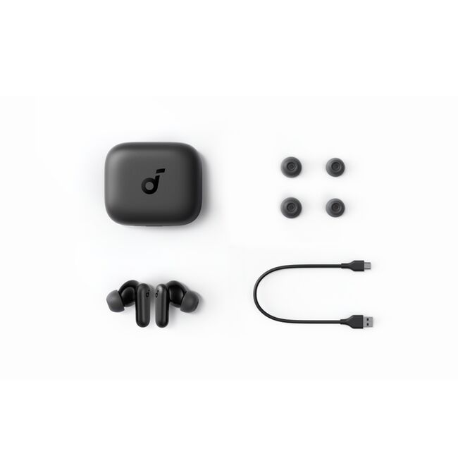 Casti Bluetooth TWS, Noise Cancelling Anker SoundCore P30i, negru