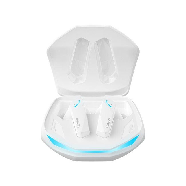 Casti pentru gaming Bluetooth wireless Lenovo GM2 Pro, alb
