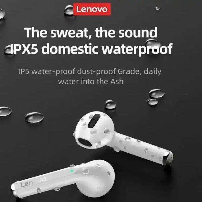 Casti Bluetooth wireless Active Noise Cancelling Lenovo LP2, negru