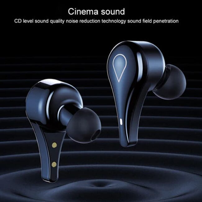 Casti Bluetooth wireless cu microfon Lenovo LP3, IPX5, negru