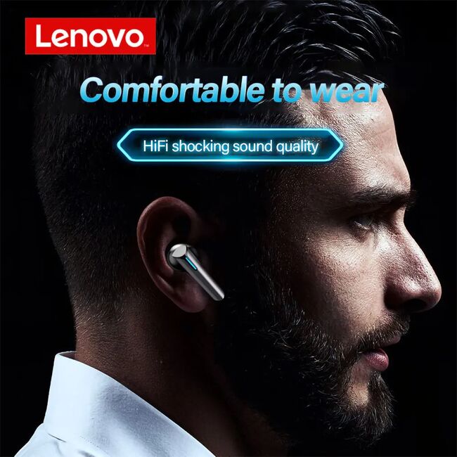 Casti Bluetooth wireless pentru gaming Lenovo XG02, negru