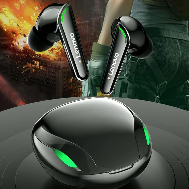 Casti gaming Bluetooth wireless cu microfon Lenovo XT92, alb