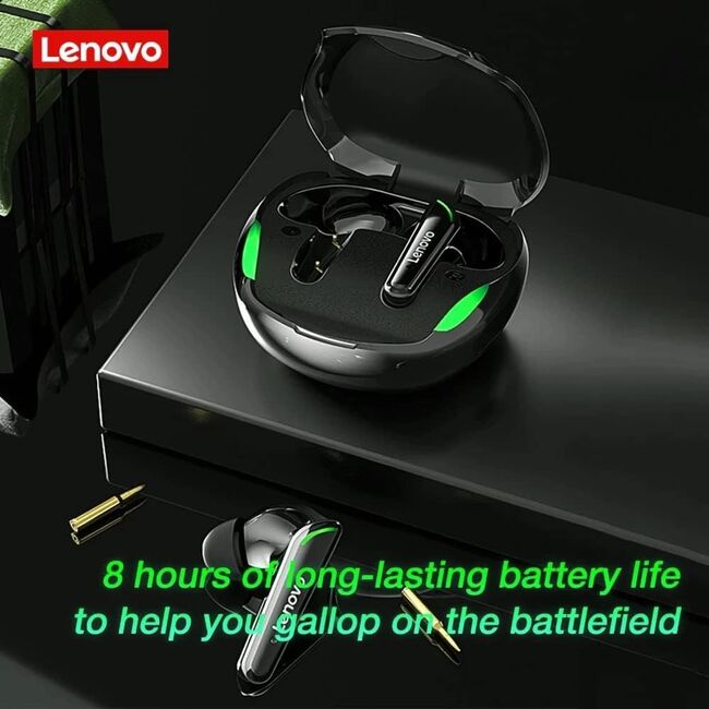 Casti gaming Bluetooth wireless cu microfon Lenovo XT92, alb