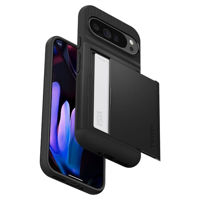 Husa Google Pixel 9 Pro XL Spigen Slim Armor CS, negru
