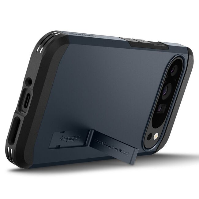 Husa premium pentru  Google Pixel 9 Pro XL Spigen Tough Armor - albastru