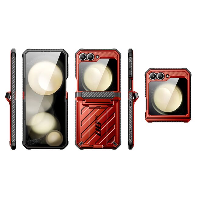 Husa Samsung Galaxy Z Flip 6 Supcase Unicorn Beetle Pro, rosu