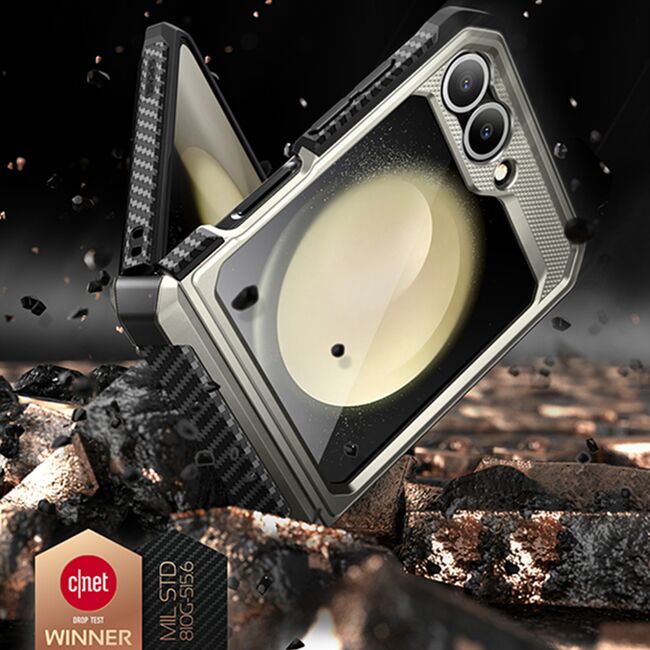 Husa Samsung Galaxy Z Flip 6 Supcase Unicorn Beetle Pro, gri